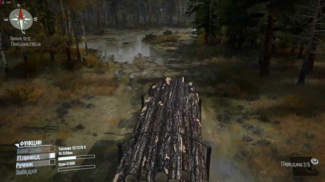 Spintires: MudRunner • Прохождение ➣ Карта Болото # 10. Погрузка и отправка брёвен на лесопилку смотреть онлайн