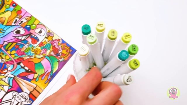 Как нарисовать классный рисунок яркими фломастерами смотреть онлайн