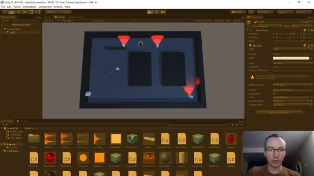 Make A Game In Unity With No Experience #15: Particles, Prefab Variants, and Screenshake смотреть онлайн