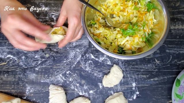 Жареные пирожки МНОГО НАЧИНКИ Самое вкусное и быстрое Заварное дрожжевое тесто Fried buns recipe смотреть онлайн