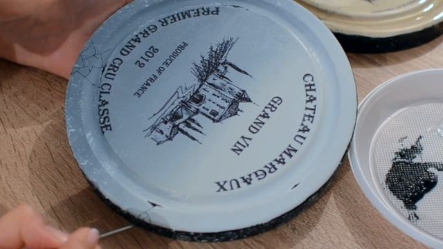 керамическая тарелка | рисуем трещины | имитация керамики | декупаж смотреть онлайн