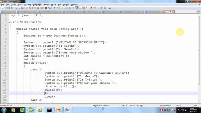 Part 8 Nested Switch in Java Programming смотреть онлайн