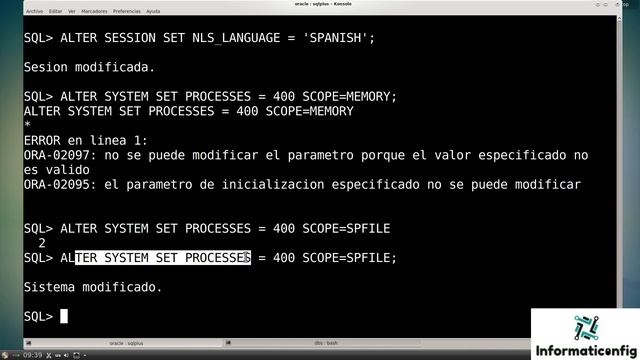 Oracle Base de Datos 21c desde cero para principiantes | CAMBIAR PARAMETROS DE SISTEMA (video 25) смотреть онлайн