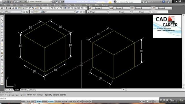 Dimension in Isometric Object in Autocad || Isometric Dimensions Tutorial || isometric dimension смотреть онлайн