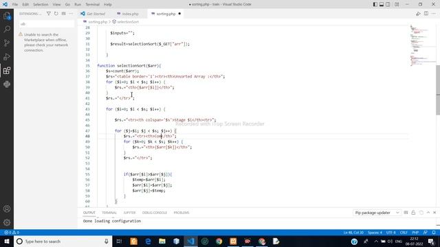 PHP Practice | Sorting | Selection | Bubble | Insertion смотреть онлайн