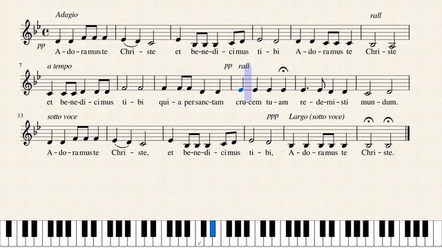 Adoramus Te Christe, Dubois (alto)