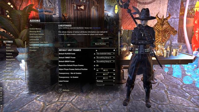 My addons' settings for ESO (Magicka Nightblade PvE) смотреть онлайн