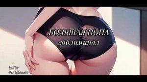 Большая попа саблиминал — упругие и подтянутые ягодицы {Flower girl ~}