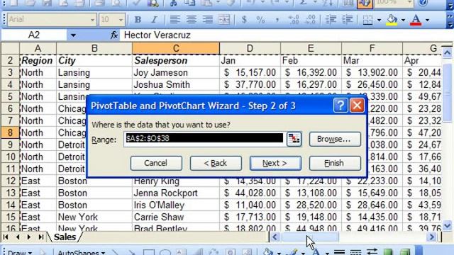 Excel 2003 Tutorial Creating PivotTables and PivotCharts Microsoft Training Lesson 23.1 смотреть онлайн