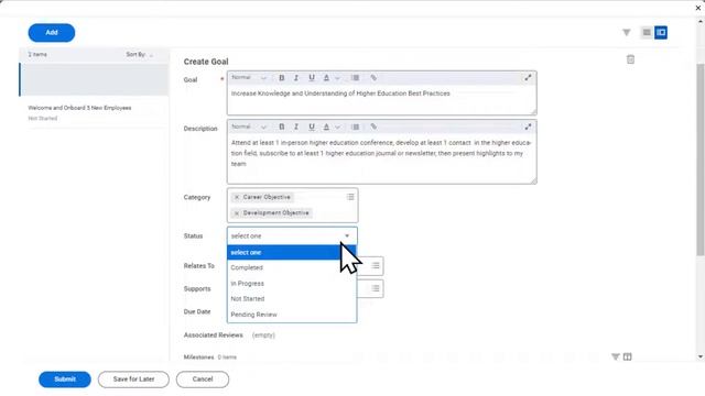 Workday Demonstration: Create A Goal or Development Item смотреть онлайн