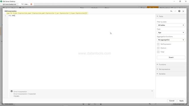Qlik Sense FV Financial Function to get the Future Value of an Investment | Abhishek Agarrwal смотреть онлайн