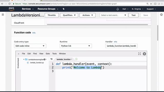 AWS Lambda - Managing multiple Versions смотреть онлайн