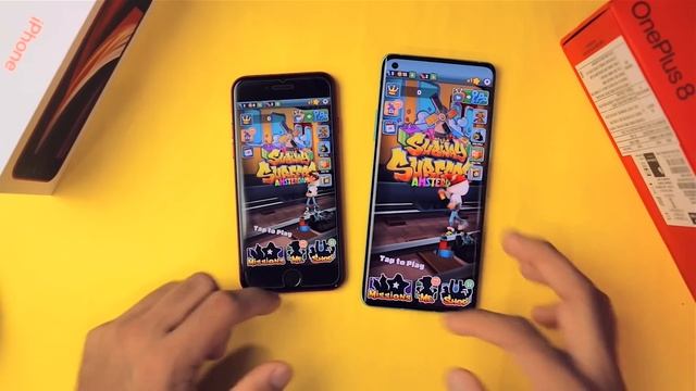 OnePlus 8 vs iPhone SE 2020 {A13 Bionic vs SD865} Speed Test -VERY SHOCKING ?? (Apple Fanboy ?) смотреть онлайн