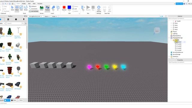 How to Make a Mining Simulator in Roblox Studio 2 - Making Crystals смотреть онлайн