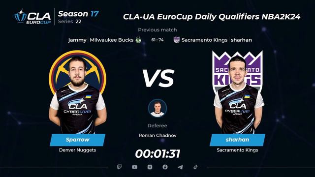 22.01.2024 ► СLA-UA EuroCup Daily Qualifiers ► Season 17 ► Series 22 смотреть онлайн