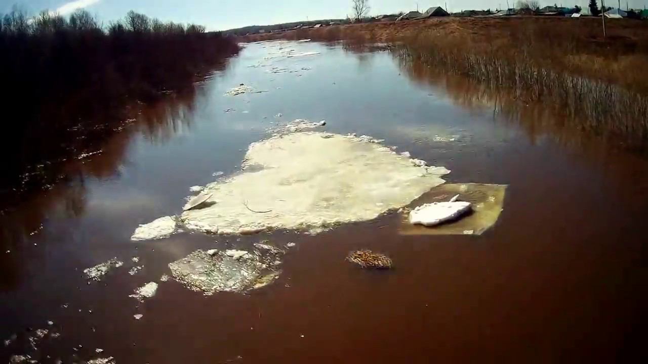 Северное НСО. Тюп, река Тартас, ледоход. смотреть онлайн