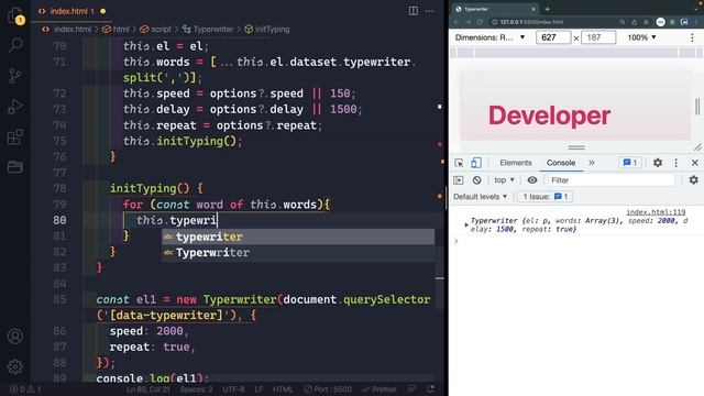 Typewriter Animation Effect with HTML, CSS, and JavaScript смотреть онлайн