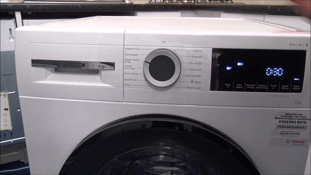 Bosch WGG04409GB "A" Rated 1400 Spin 9 Kg Washing Machine смотреть онлайн