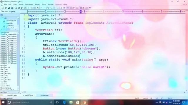!! Java awt eventlistener program basic !! Sikh lo aap big!! смотреть онлайн