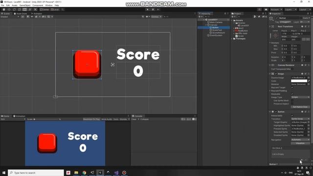 How To Add Score Pressing Or Clicking UI Button In 2D Unity Software Game | Simple Tutorial смотреть онлайн