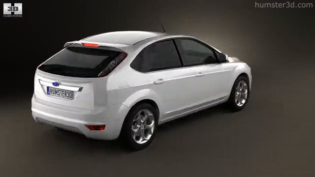 Ford Focus hatchback 5-door 2009 by 3D model store Humster3D.com смотреть онлайн