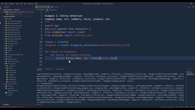Getting Started With Azure Text Analytics API In Python | Identify Entities смотреть онлайн