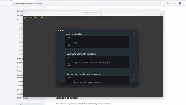 Git - Etiquetas (tags) смотреть онлайн