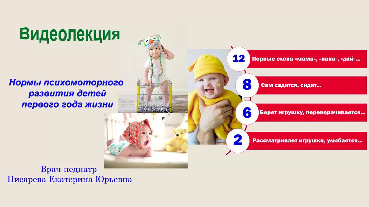 Нормы психомоторного развития детей первого года жизни смотреть онлайн