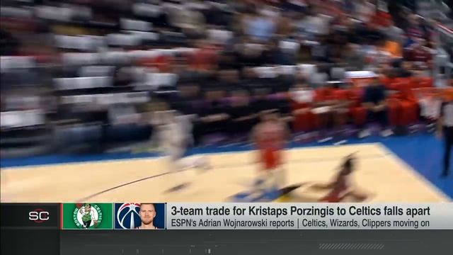 Woj explains why 3-team trade with Porzingis to Celtics fell apart | SportsCenter смотреть онлайн