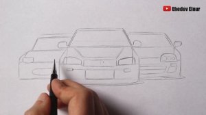 Как нарисовать машины | Рисуем машину поэтапно