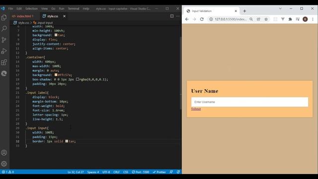 HTML Form On Input User Typed Text Change To Uppercase | Restrict Using Vanilla JavaScript смотреть онлайн