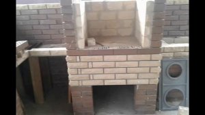 Мангал Уличный Кладка Печи-Барбекю из кирпича своими руками  Часть 2  - Строительство Домов