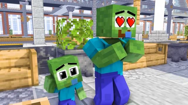 Monster School : Elemental Zombie Boy SEASON 6 ALL EPISODE - Minecraft Animation смотреть онлайн