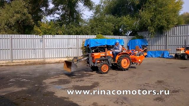 Кубота L1501DT тест-драйв японского минитрактора c фронтальным погрузчиком. смотреть онлайн