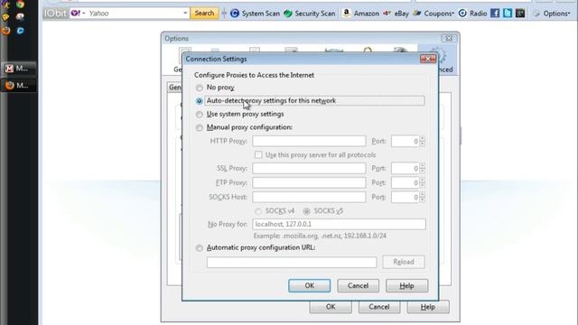 FireFox: Proxy Server Is Refusing Connections Error