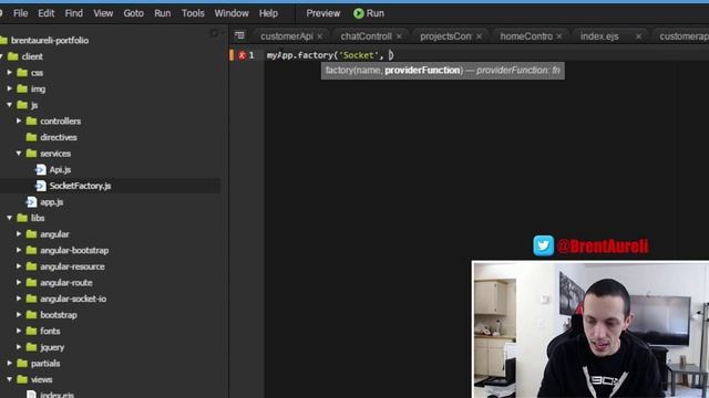 Real-Time Chat app w/ Socket.io - The Full Stack: Part 13 - 1/2 смотреть онлайн