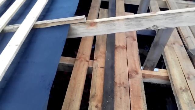 Обрешетка односкатной крыши под металлочерепицу