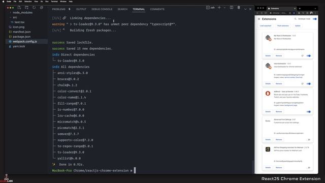 ReactJS Chrome Extension Installing Webpack - Part 2 смотреть онлайн
