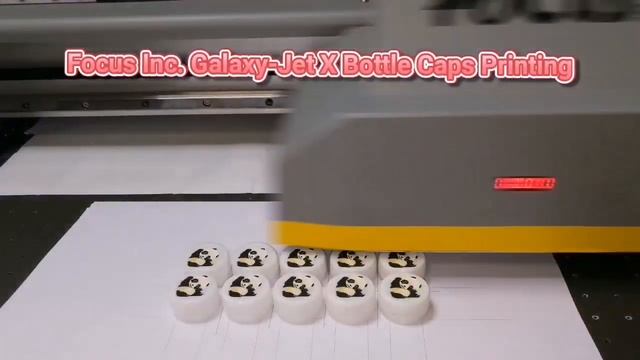 Plastic bottle cap printing FOCUS Galaxy-Jet X 6090 UV LED FLATBED printer смотреть онлайн