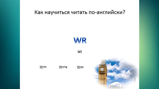 Как правильно читать по-английски? Урок5 (Буквосочетания2) смотреть онлайн