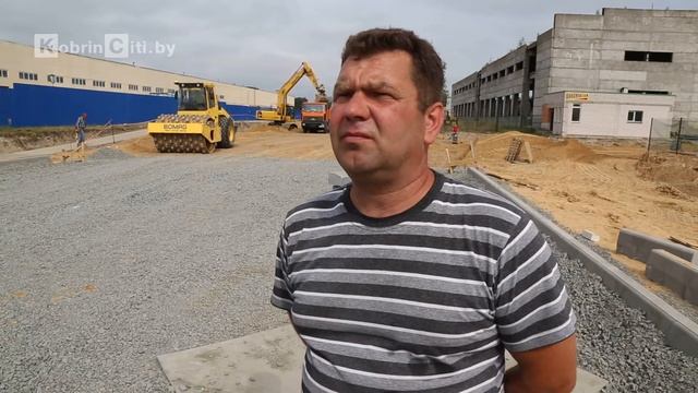 Ремонт дороги по ул. Николаева в Кобрине смотреть онлайн