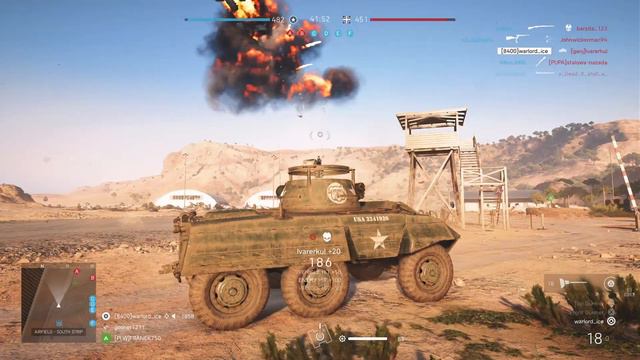 Battlefield™ V M8 greyhound spots a departing German bomber смотреть онлайн