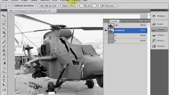 Photoshop Accentuation renforcement en mode lab смотреть онлайн