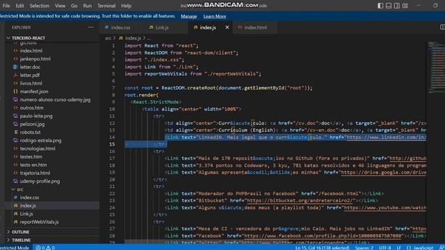 index do terceiro.com.br com React смотреть онлайн