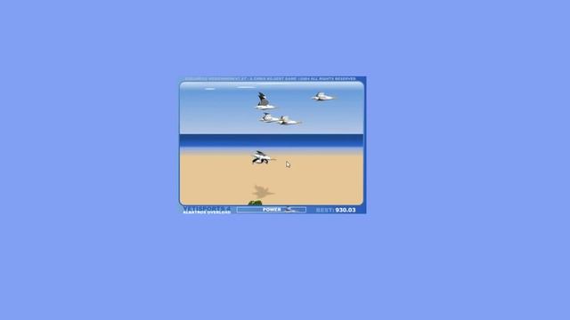 Летающий пингвин - Yetisports. Сумасшедший пингвин любящий экстрим! смотреть онлайн