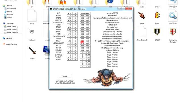 Stronghold Crusader(Trainer V1.0)Unlimited Gold And Resources