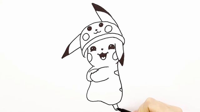 Как нарисовать покемона Пикачу смотреть онлайн