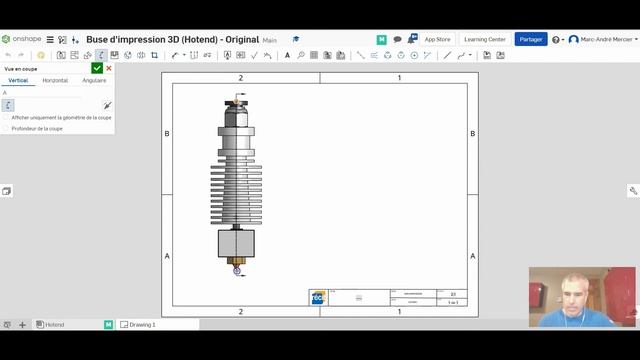 Tutoriel Onshape - Vue en coupe смотреть онлайн