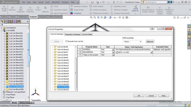 SolidWorks Weldments Tutorial | Other Cut List Features смотреть онлайн