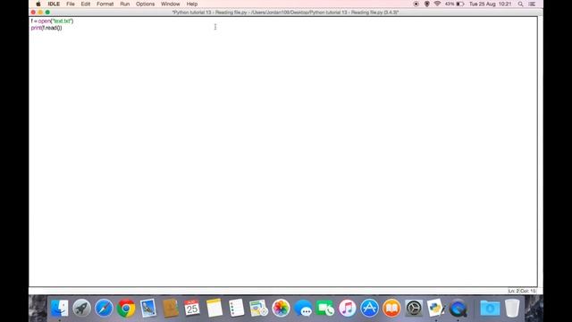 Python tutorial 13 - Reading files смотреть онлайн
